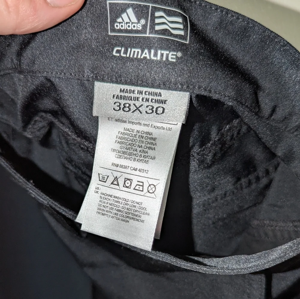 Adidas Performance Golf Pants‎ Mens 38x30 Black Stretch Pants Climalite
